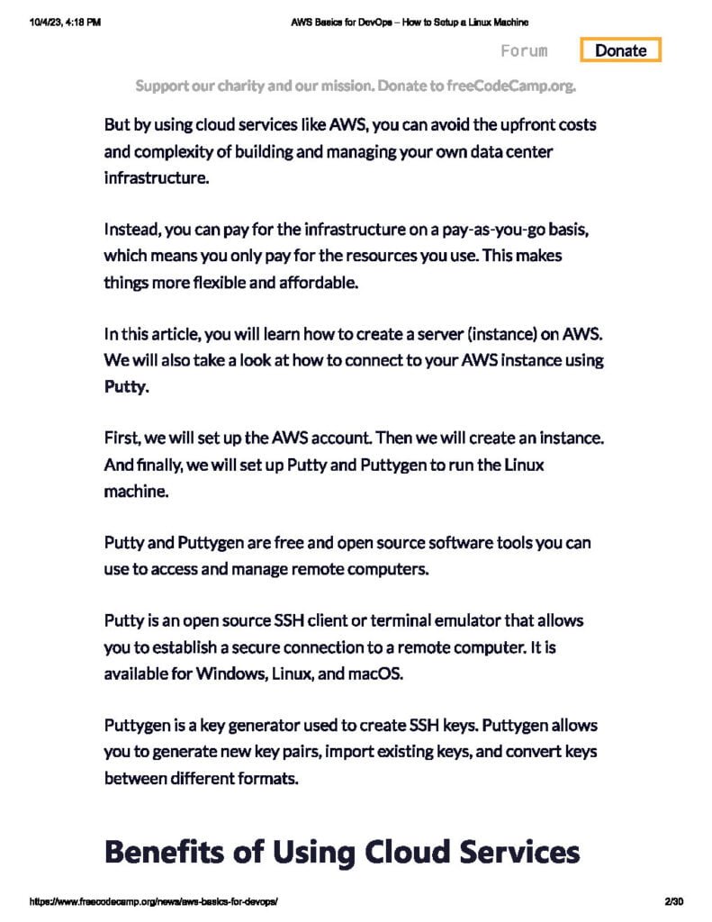AWS Basics for DevOps – How to Setup a Linux Machine (PDF) - Connect 4 ...
