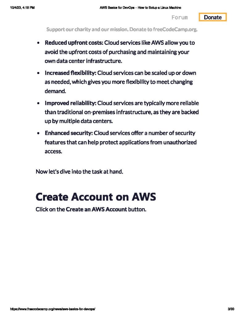 AWS Basics for DevOps – How to Setup a Linux Machine (PDF) - Connect 4 ...