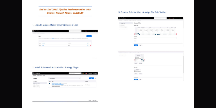 End-to-End CICD Pipeline Implementation with Jenkins, Tomcat, Nexus, and RBAC