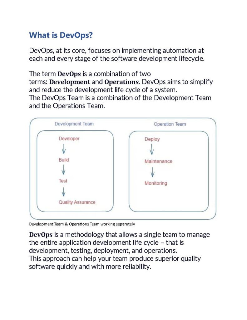 Getting Started With DevOps: PDF Guide - Connect 4 Techs