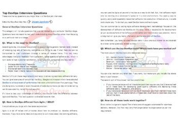 Top DevOps Interview Questions