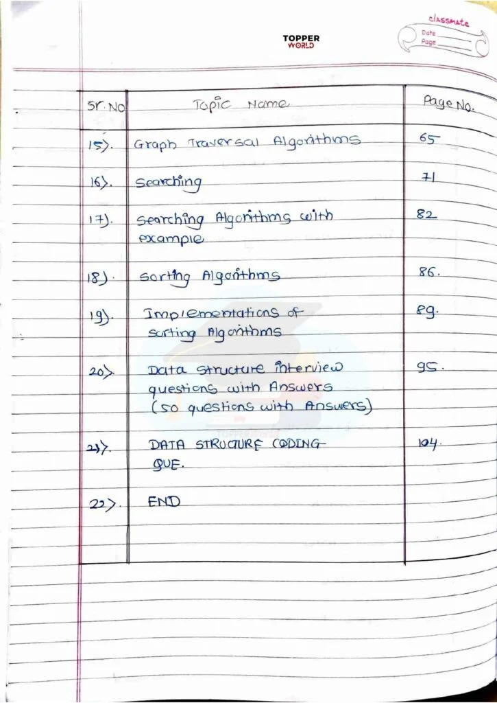 DSA Handwritten Notes PDF