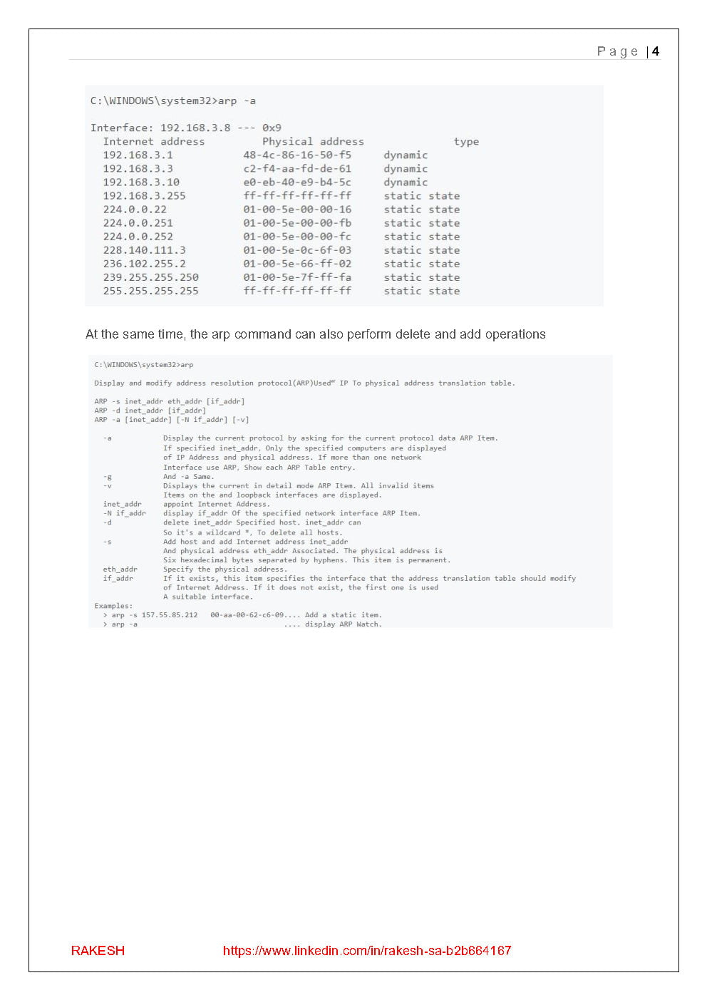 ARP (Address Resolution Protocol) Guide PDF