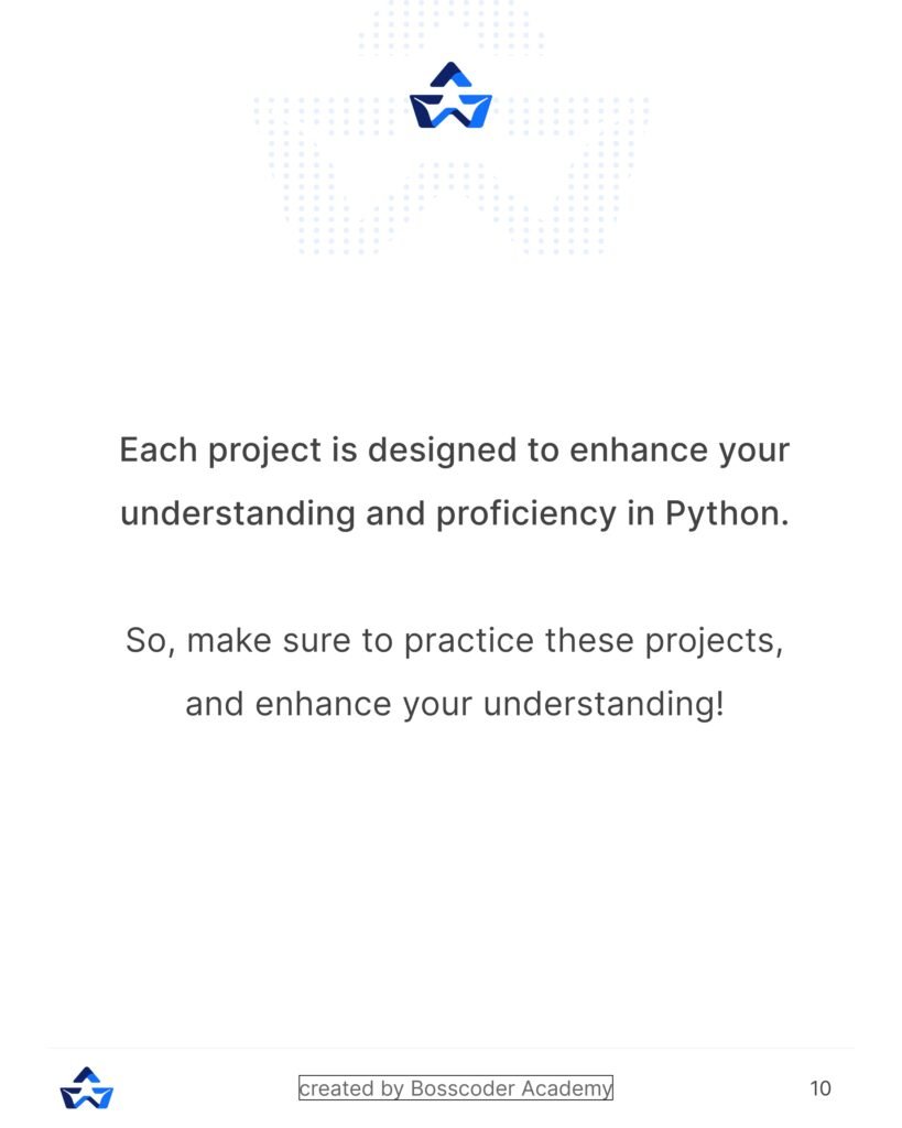 The Ultimate Python Projects Handbook: Enhance Your Python Skills and Expand Your Project Portfolio