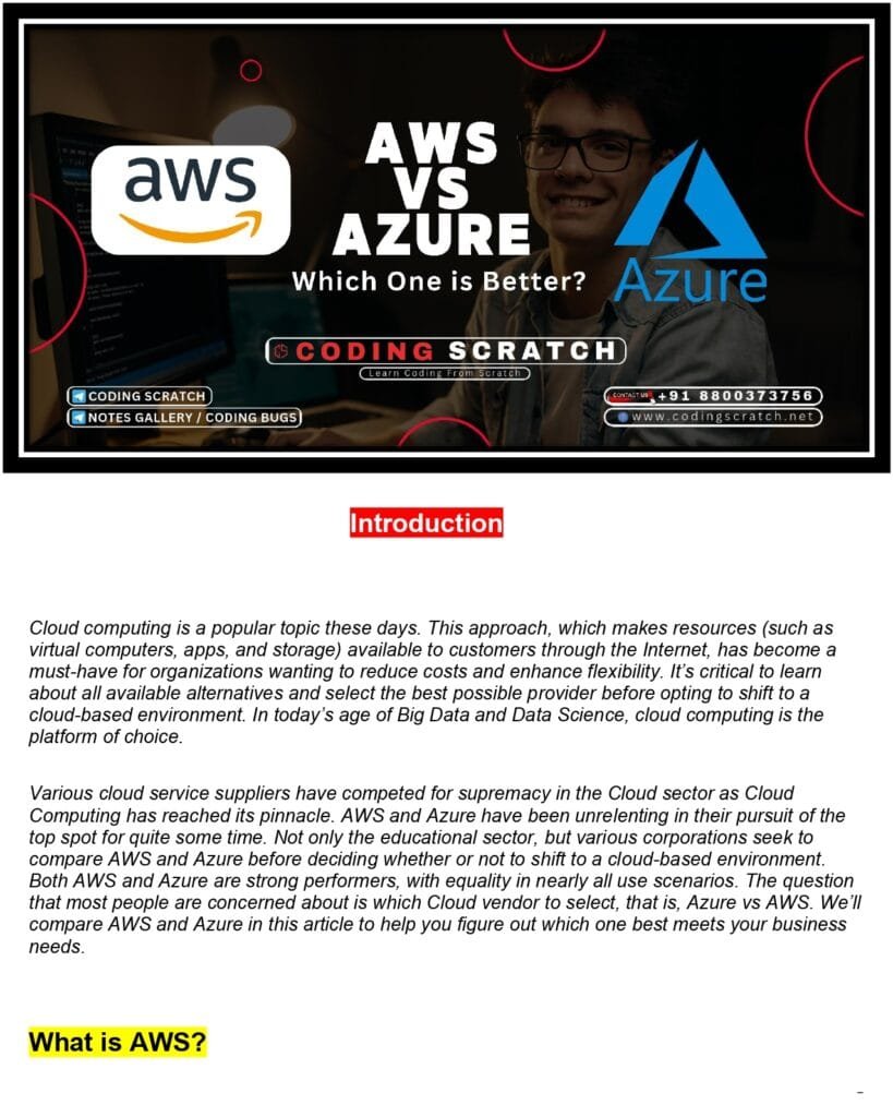 AWS vs Azure: Which One is Better - A Comprehensive Guide to Choosing the Right Cloud Platform