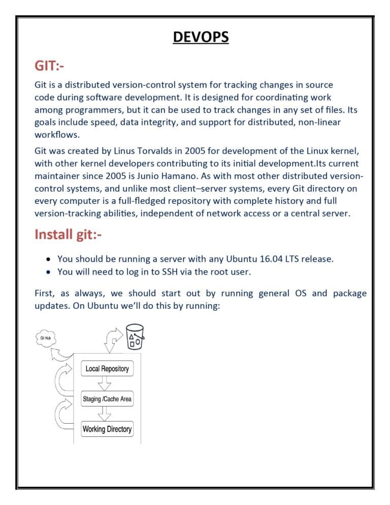 Download the DevOps Complete Notes PDF